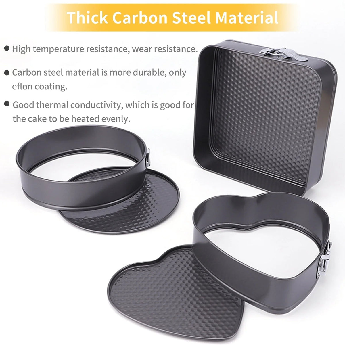 Nonstick Cheese Cake Pan Cake Mold 3pcs Set