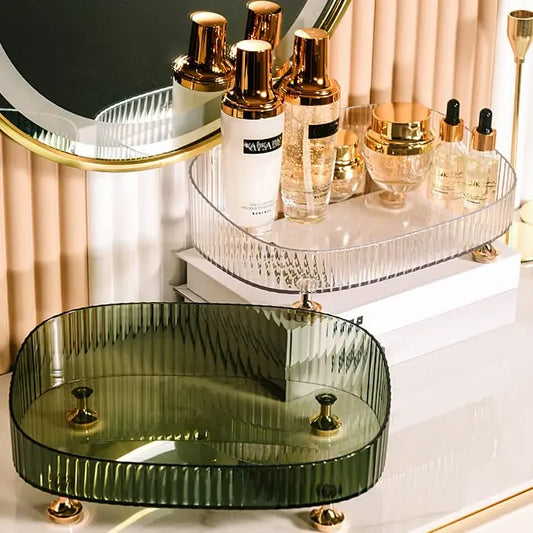 Clear Desktop Acrylic Cosmetics Storage Tray