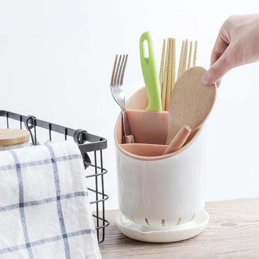 Cutlery Holder With Drainer