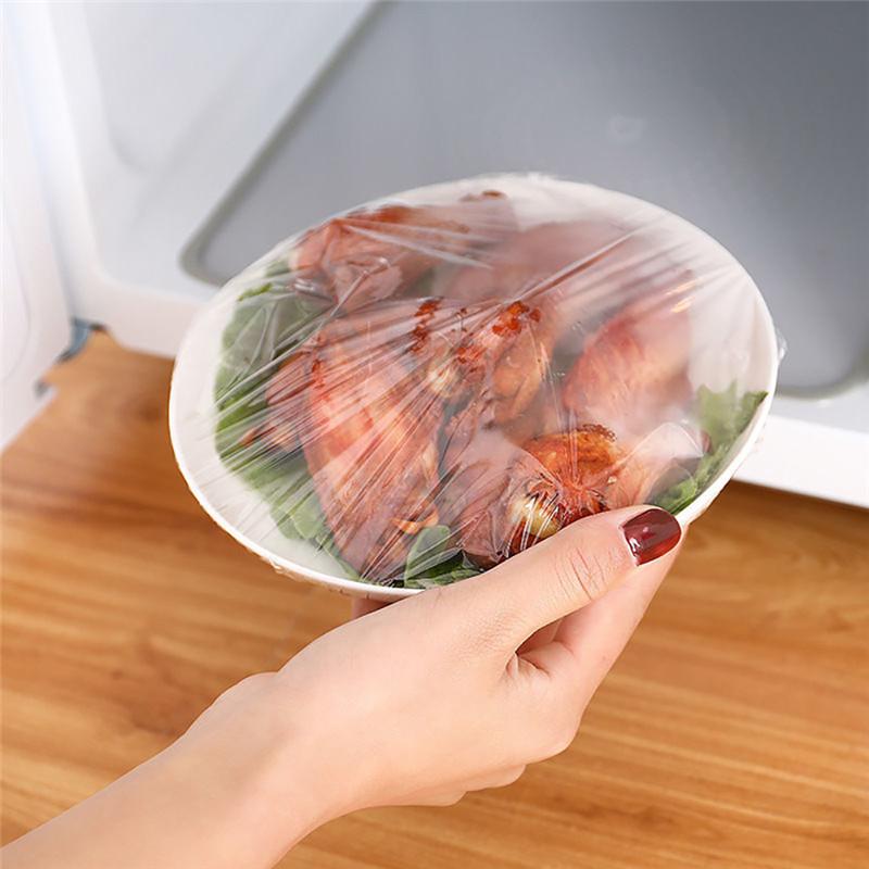 Disposable Plastic Wrap Food Grade 100Pcs