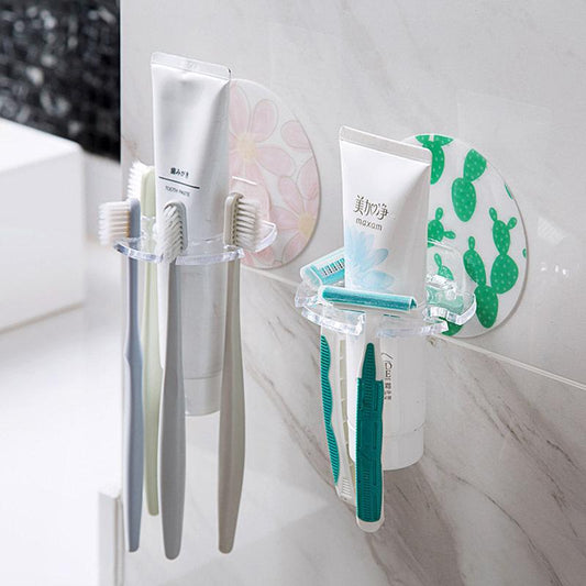 Toothbrush & Paste Holder Wall-Mounted