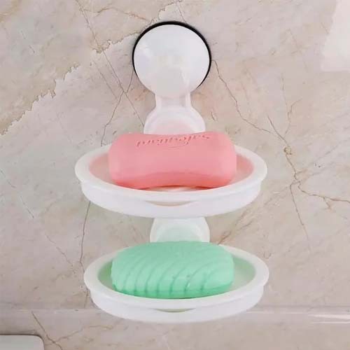 Double Layer Soap Dish Wall Mounted