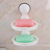 Double Layer Soap Dish Wall Mounted