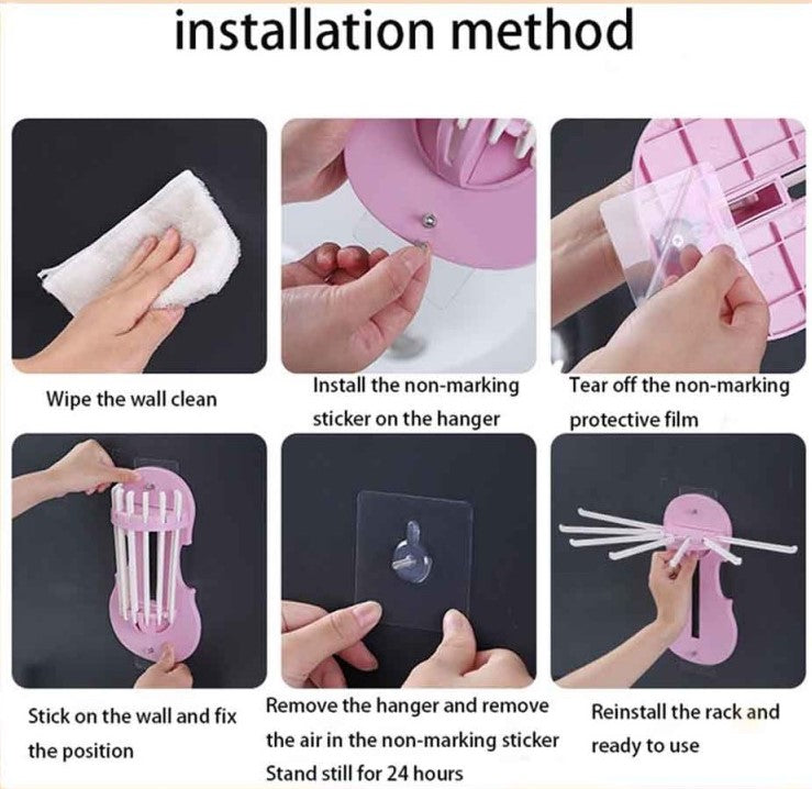 Pull Out Hanging Storage Rack Adhesive