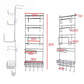 5-Tier Multi-Functional Storage Shelf For Hanging On The Fridge