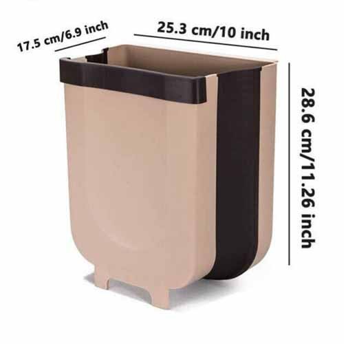 Collapsible Cabinet Door Hanging Trash Bin