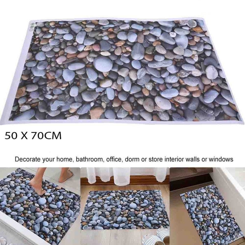 3D Stone Floor Wall Sticker