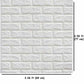 Pack Of 4 3D Foam Brick Wall Sheets