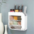 Wall Mounted Multifunctional Seasoning Storage Rack