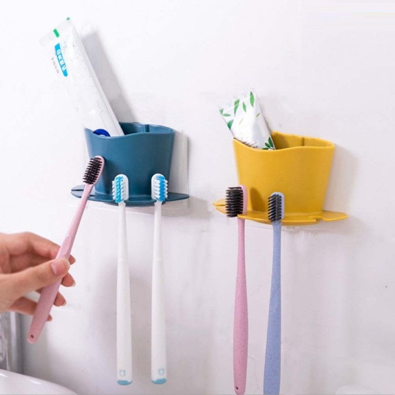 Wall Mounted Brush & Toothpaste Holder