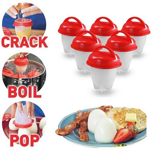 Egg Cooker - Egg Poacher - Silicone Non-Stick Egg Boiler Without Shell