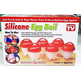 Egg Cooker - Egg Poacher - Silicone Non-Stick Egg Boiler Without Shell