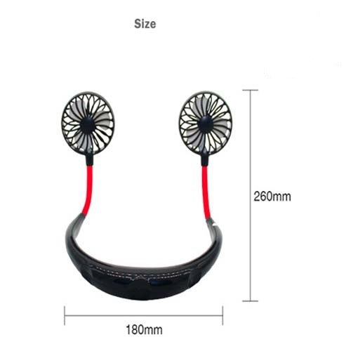 Mini USB Rechargeable Neck Held Colar Fan Portable