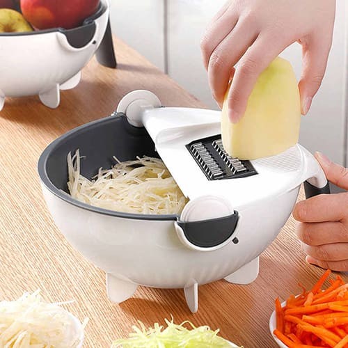 Multi Vegetable Slicer Strainer Bowl