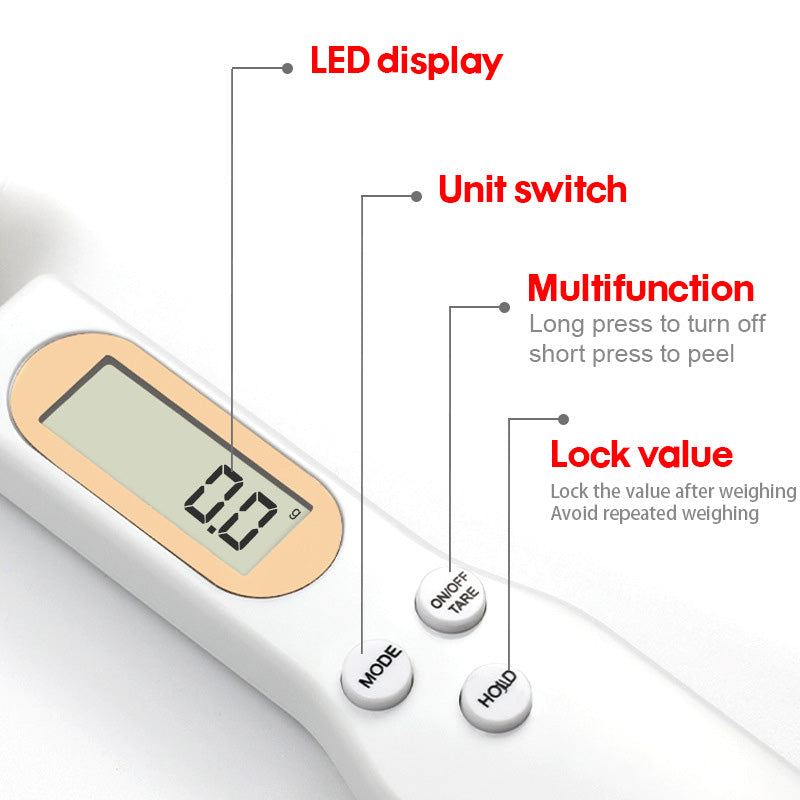 Digital spoon scale with LCD display 50g