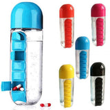 Combine Daily Pill Box Organizer With Water Bottle