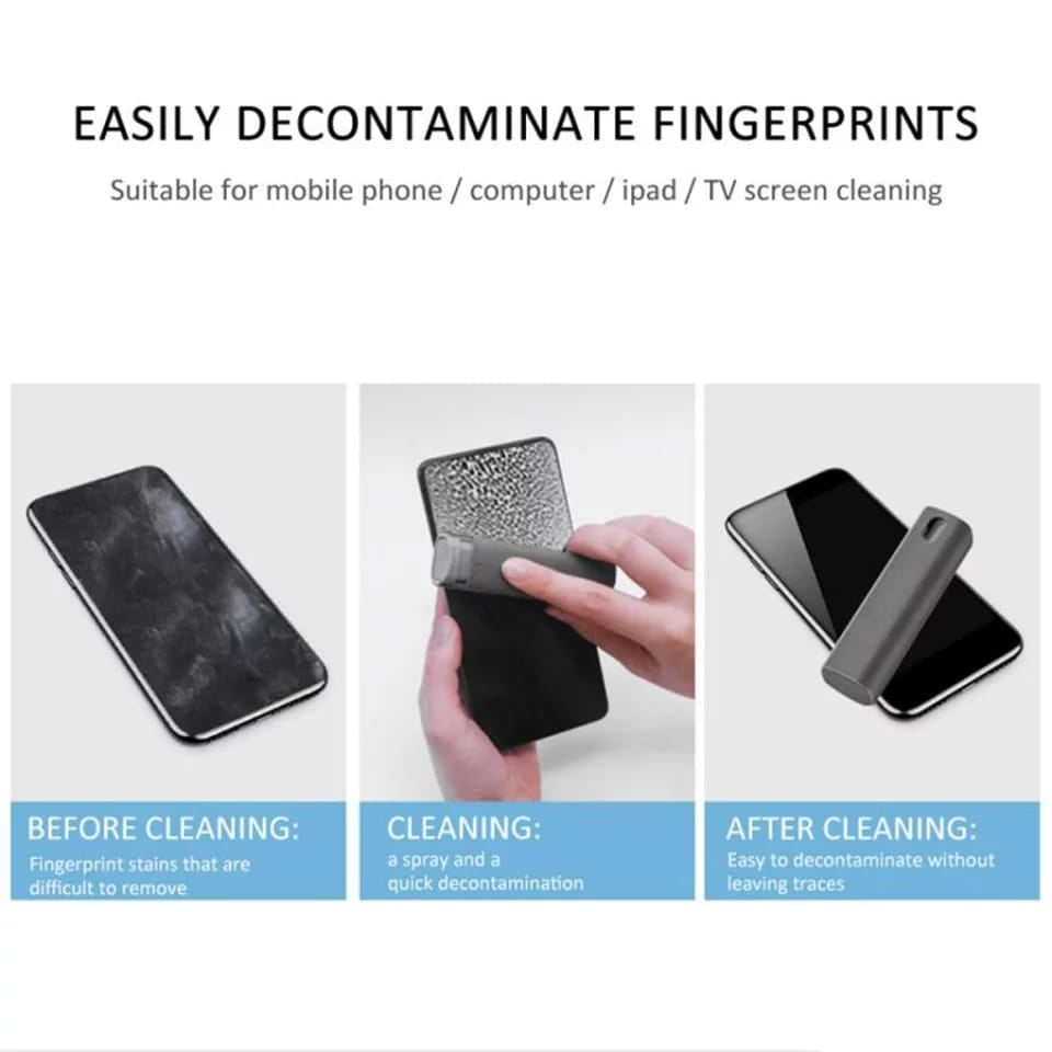 Screen cleaning care without scratches 2 In 1 Phone Screen Cleaner Spray