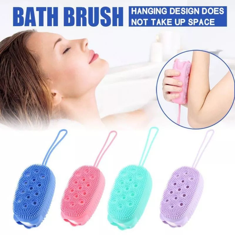 Silicone Bath & Massage Brush Double Sided