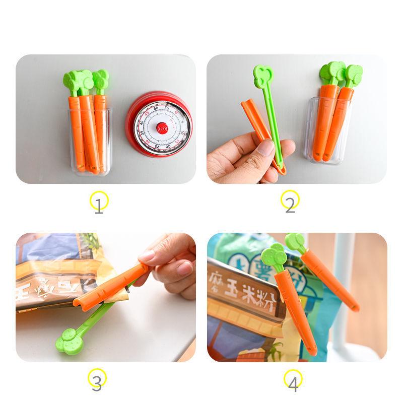 5PCS Fresh-keeping Clip Moisture-Proof Closure Clamp Food Sealing Clip Sealing Clip