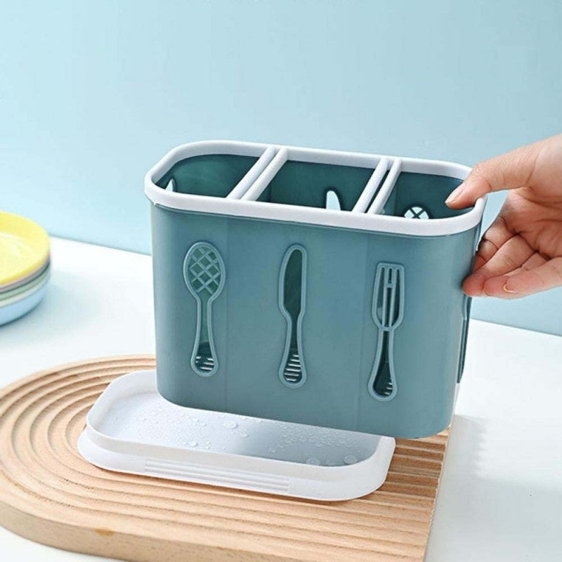 3-Grid Cutlery Storage Holder