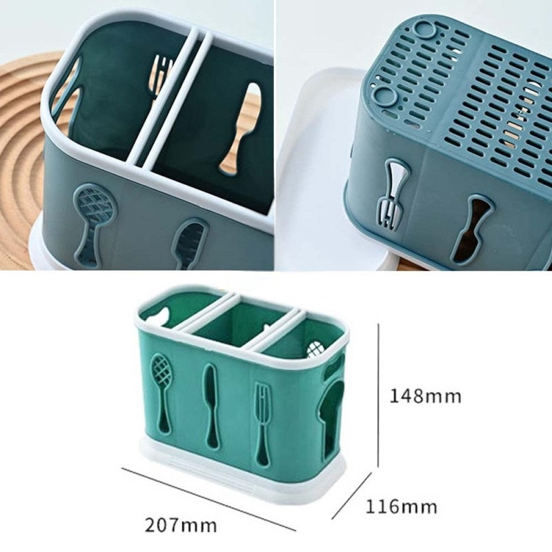 3-Grid Cutlery Storage Holder