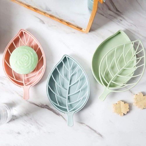 Creative Drain Soap Box Leaf Modeling Soap Holder