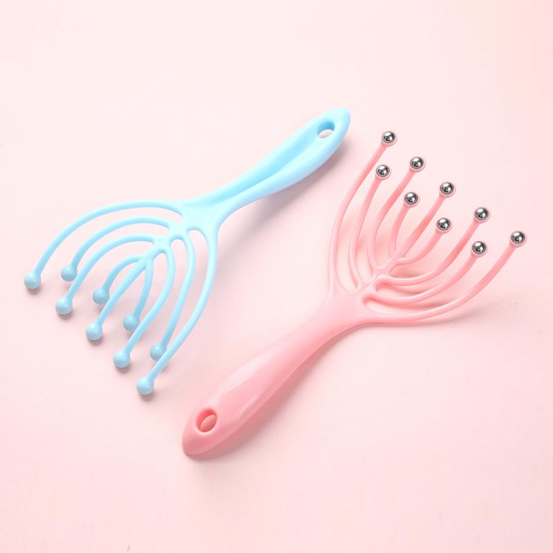 Five Fingers Claw Steel Ball Massager For Head Scalp Neck Relaxation