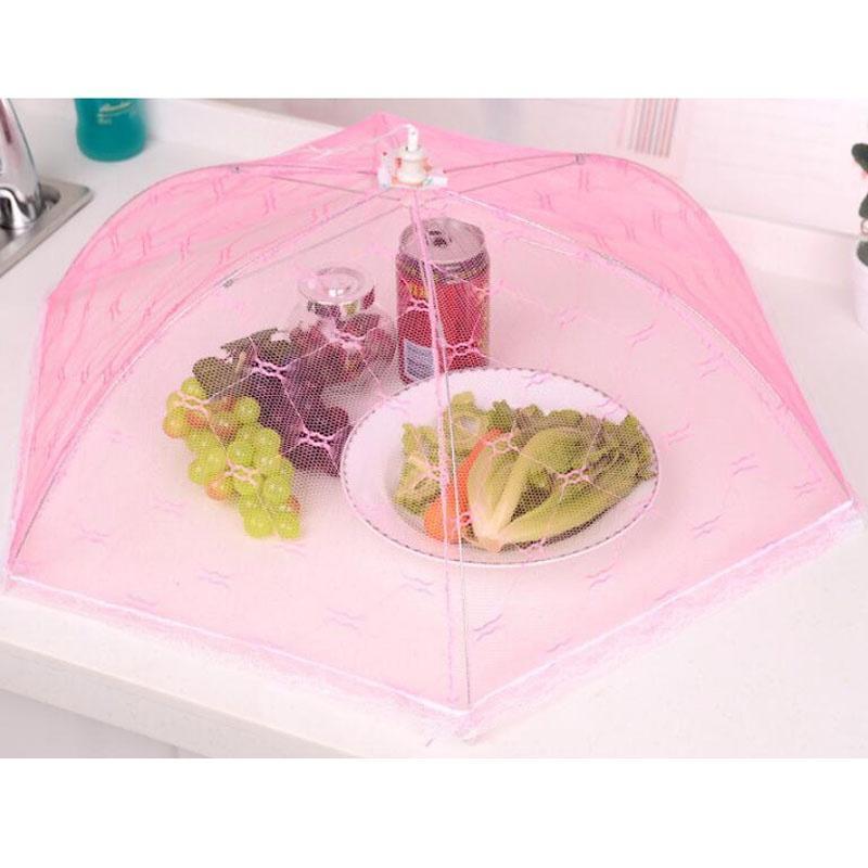 Foldable Umbrella Food Cover Picnic Kitchen Anti Fly Mosquito Net