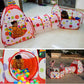 Portable 3 In 1 Tunnel Baby Playhouse