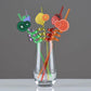 4 Pcs Reusable Drinking Friut Straws