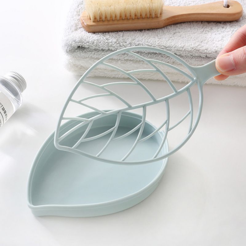 Creative Drain Soap Box Leaf Modeling Soap Holder