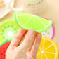 6 pcs Colorful Silicon Fruit Coaster Tea Cup mat Drink Holder