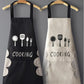 Hand-wiping kitchen Household Cooking Apron Men Women Oil-proof Waterproof (only black)