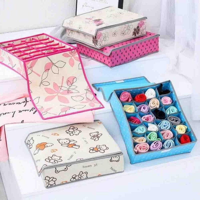 24 Pocket Socks Organizer Box