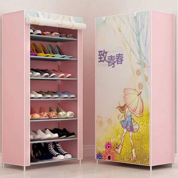 7 Layer Printed Shoe Organizer Rack