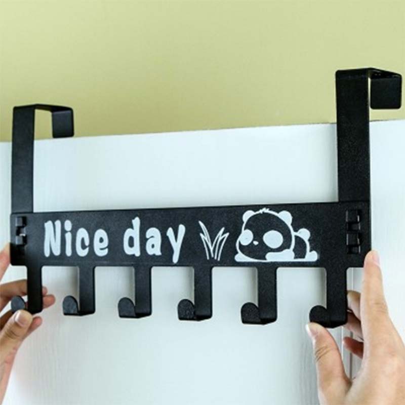 6 Hooks Nice Day Metal Hooks Door Hanger,