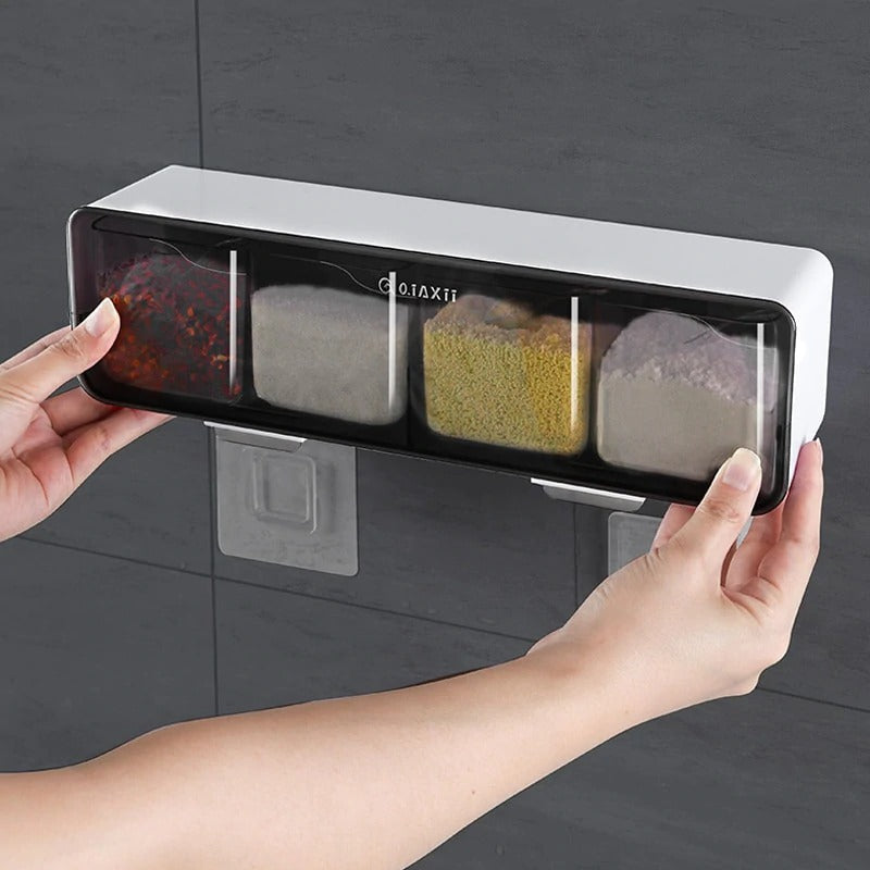 KITCHEN WALL-MOUNTED SEASONING SPICE RACK