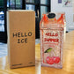 Hello Summer Straw Fashion Ice Fruit Water Bottle 430ML