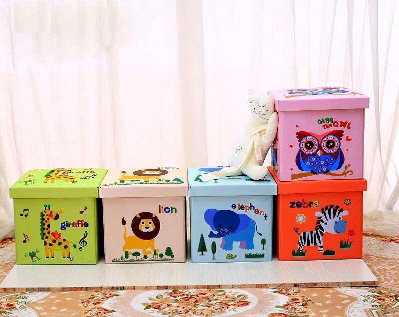 New  Cartoon Animal Organizer Kids Storage Box