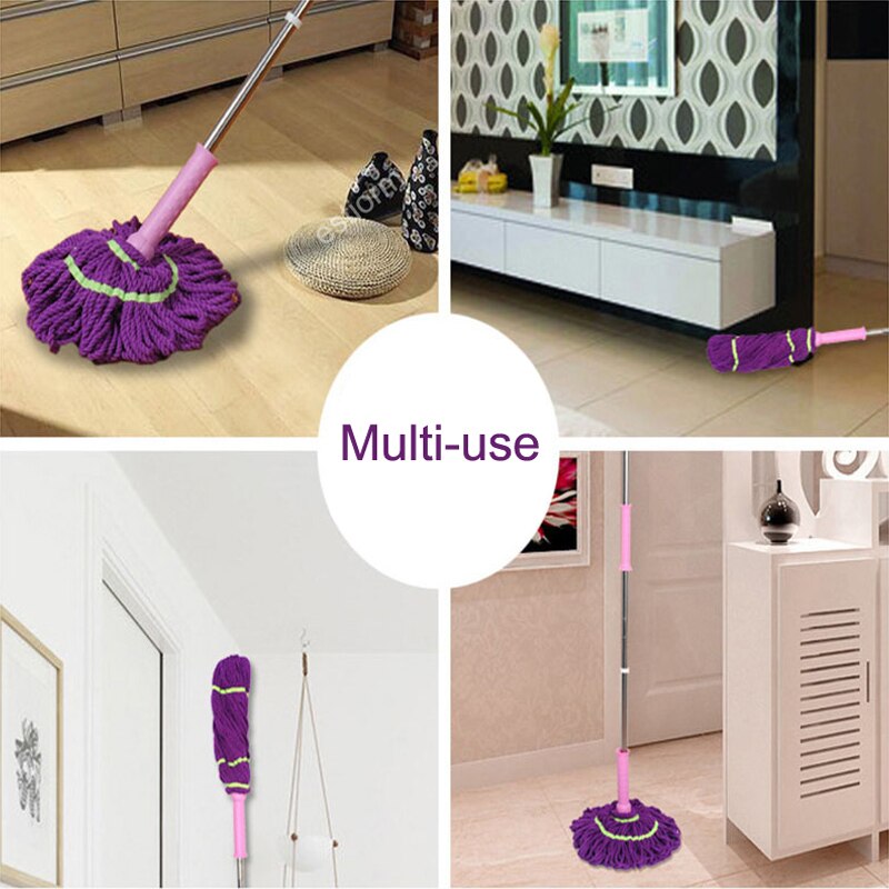 Easy Self Wringing Twist Mop,Microfiber Squeeze Mop