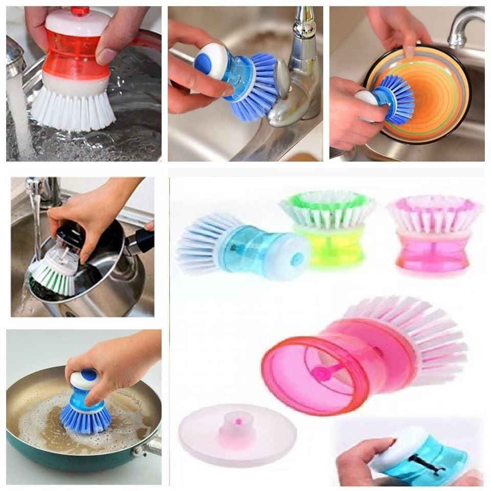 Liquid Soap Dishwasher Brush