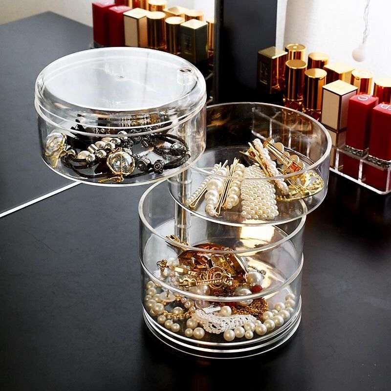 4-Layer Rotatable Jewelry Storage Box