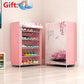 5 Grid 3D Drawing Non Woven Fabric Large Shoes Organizer Rack