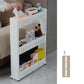 3 Layer Storage Organizer Slim Rack Shelf with Wheels