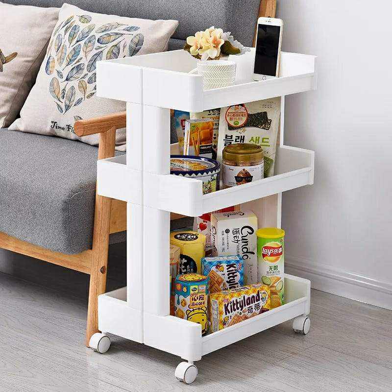 Multi Purpose 3 Layers Storage Rack With Wheels – dbazar.pk