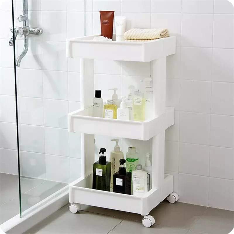 Multi Purpose 3 Layers Storage Rack With Wheels