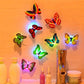 6 Pc LED Butterfly Decoration 3D Wall Stickers