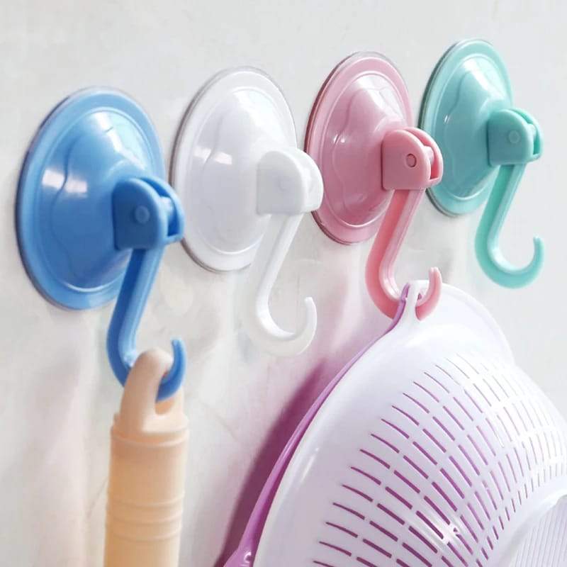 Multi-Purpose Suction Cup Strong Wall Hook 2 pcs