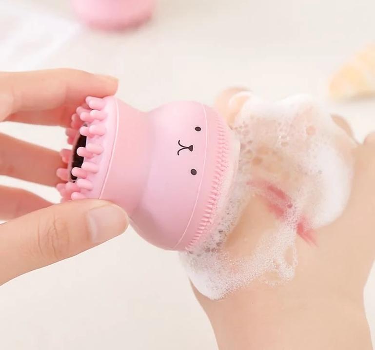 Face Cleansing Brush Silicone Mini Octopus