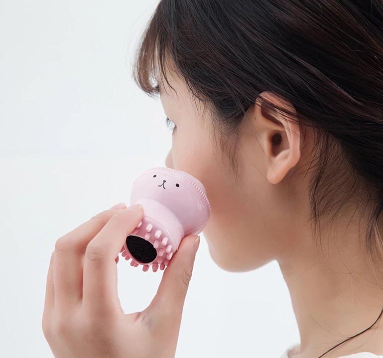 Face Cleansing Brush Silicone Mini Octopus